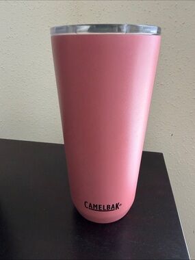CamelBak rose colored  Insulated Travel Tumbler with Clear Lid